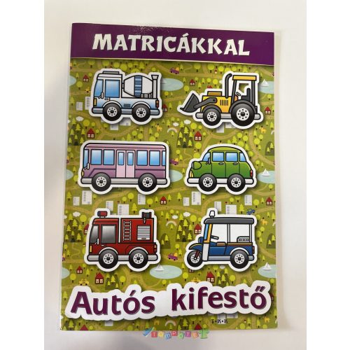 Autós kifestő matricákkal