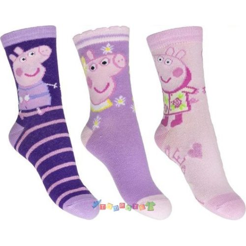 Peppa malac zokni 3 darabos szett