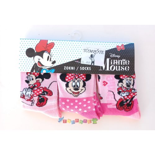 Minnie egér zokni 3 darabos szett