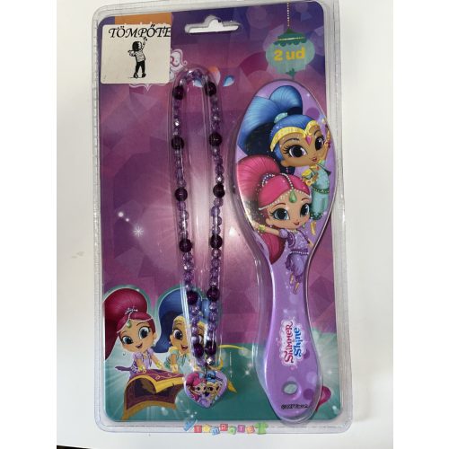 Shimmer és Shine fésű és nyaklánc szett