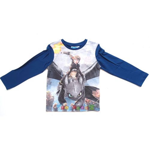 Így neveld a sárkányodat hosszú ujjú póló 