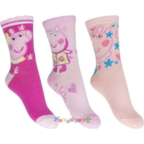 Peppa malac zokni 3 darabos szett