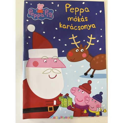 Peppa mókás karácsonya színező, foglalkoztatófüzet