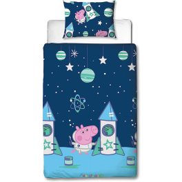 Peppa Pig, Peppa malac ágyneműhuzat garnitúra, űrhajós
