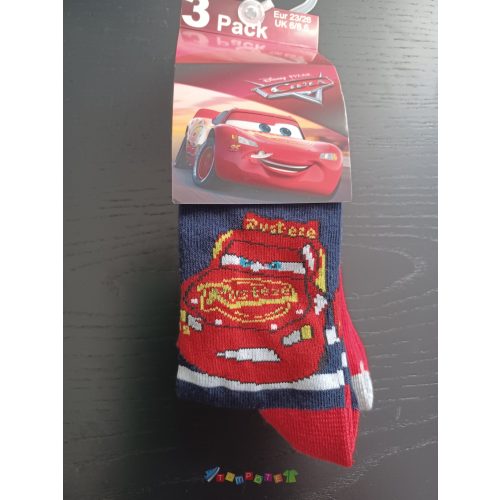 Cars - Verdák zokni 3 darabos szett