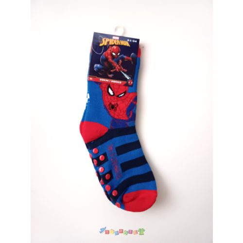 Spiderman - Pókember csúszásgátló zokni kék színben