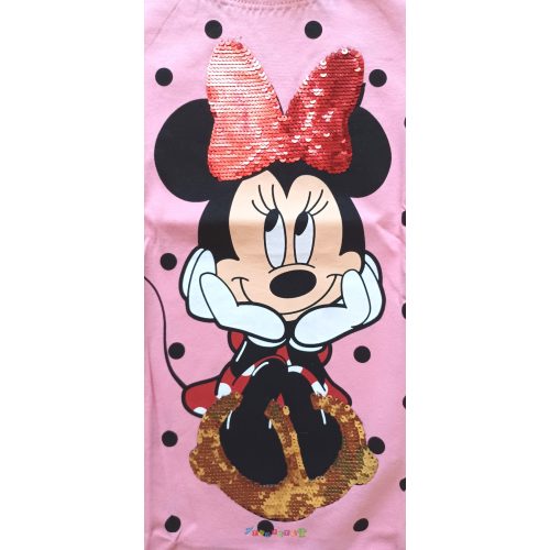 Minnie egér flitteres póló kétféle változatban