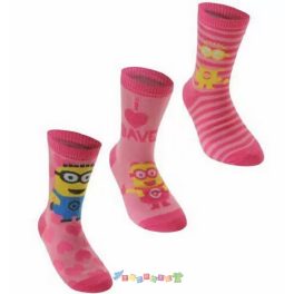 Minions zokni 3 darabos szett