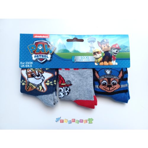 Mancs őrjárat zokni 3 darabos szett