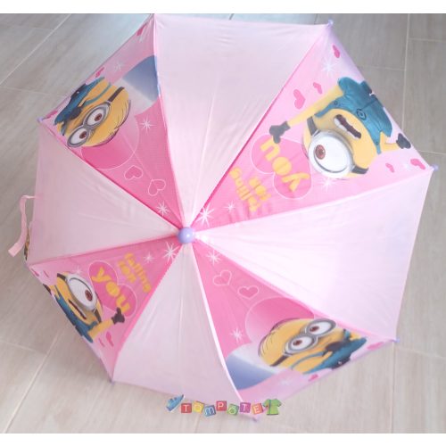 Minions rózsaszín gyerek esernyő