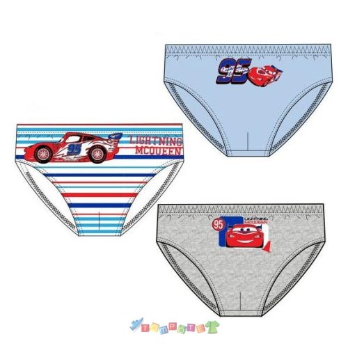 Cars - Verdák gyerek alsónadrág 3 db-os szett